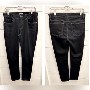 EILEEN FISHER Organic cotton Woman blue stretch slim ankle mid-rise leg jean 8